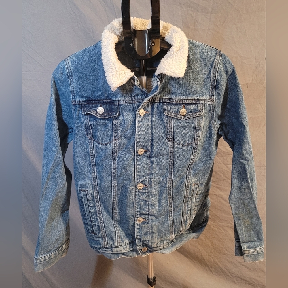 Denim Jacket with Sherpa Lining